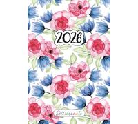 Agenda Settimanale 2026 Verticale: 12 Mesi da Gennaio a Dicembre 2026 | La Settimana su una doppia pagina | Pianificatore Italiano