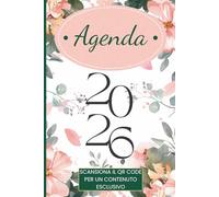 Agenda Settimanale 2026: Verticale 12 Mesi da Gennaio a Dicembre una Settimana in due Pagine