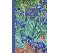 Agenda settimanale con orario: Vincent Van Gogh, Iris | 12 mesi, Settimana su doppia pagina, Intervalli di 1 ora, Da Gennaio a Dicembre, Formato 6"x9" ... Personale, l'ufficio Aziendale e il Diario