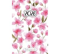 Agenda Settimanale Verticale 2026: 12 Mesi da Gennaio a Dicembre 2026 | La Settimana su una doppia pagina | Pianificatore Italiano