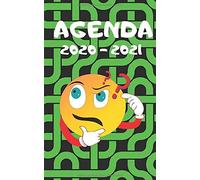 Agenda Solaire 2020 2021 / Labyrinthe Vert: 1 Jour Scolaire Par Page