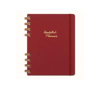 Moleskine Agenda non daté à spirales 12 mois Couverture rigide Format XL 20 x 25 cm Crush Cherry