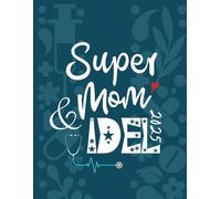 Agenda Super Maman et Infirmière Libérale: Planificateur de tournée,intérieur noir et blanc,grand format,1 jour/page,de 5h à 21h45,toutes les 15min,+ RDV patients+ km+CA+bilan comptable