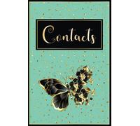 AGENDA TELEPHONE: Repertoire Alphabétique A5 Petit Format | Motif Papillon Or et Noir Moderne et Elégant Cadeau Anniversaire Femme 20 ans et Plus