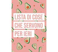 Agenda ufficio simpatica "Lista di cose che servono per ieri": taccuino quaderno a righe per appunti, divertente idea regalo collega lavoro
