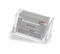 agendepoint.it - Porte-cartes de visite de table en plex transparent fermé, transparent, Classique
