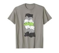 Agender Flag Pile Pride LGBTQ Ours Mignon Agender T-Shirt