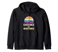 Agender Pride Existence is Resistance Moderne Neutre Genre Sweat à Capuche