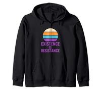 Agender Pride Existence is Resistance Moderne Neutre Genre Sweat à Capuche