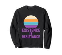 Agender Pride Existence is Resistance Moderne Neutre Genre Sweatshirt
