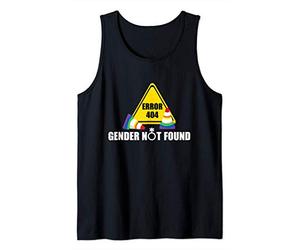 Agender Pride LGBT Error 404 Gender Not Found Pansexual Gift Débardeur