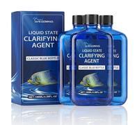 Agent clarifiant liquide à action rapide pour aquarium d'eau douce et étang, nettoie l'eau trouble trouble avec décomposition enzymatique organique, 100 ml (3 pièces)