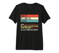 Agent correctionnel à la Retraite Agent correctionnel du Gardien de Prison T-Shirt Haut de Gamme