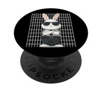 Agent correctionnel Lapin Application de la Loi Pâques PopSockets PopGrip Adhésif