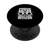 Agent correctionnel Prison fière Maman d'un Bureau correctionnel PopSockets PopGrip Adhésif