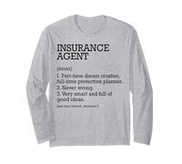 Agent d'assurance Définition de poste Agent d'assurance personnalisé Manche Longue