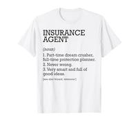 Agent d'assurance Définition de poste Agent d'assurance personnalisé T-Shirt