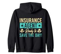 Agent D'assurance Save The Day Courtier D'assurance Drôle Sweat à Capuche