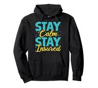 Agent D'assurance Stay Calm Stay Courtier D'assurance Drôle Sweat à Capuche