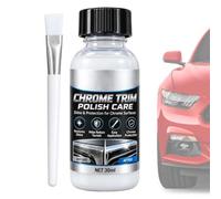 Agent De Brillance Chrome Pour Voiture 30 ml solution nettoyage profond | Rénovateur Chrome Dérouillant Auto Pour pare-chocs grilles portes véhicule detailing saisonnier