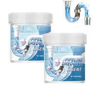 Agent de Débouchage de Canalisations - Déboucheur d'Évier Puissant pour Cuisine, Salle de Bain et Toilettes - Action Rapide pour Tous Types de Tuyaux. (2Pièce)