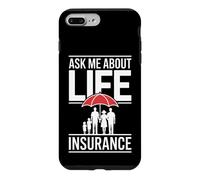 Agent de Dicton « Ask Me About Life Insurance » Coque pour iPhone 7 Plus/8 Plus