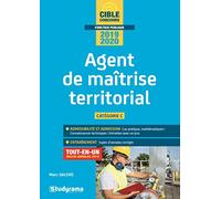 Agent de maîtrise territorial 2019-2020: catégorie C