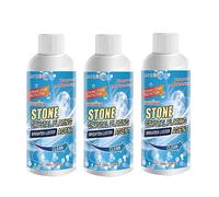 Agent de marbre Nano Crystal-Plating Agent, Stone Stain Remover Cleaner, Kitchen Marble Cleaner and Polish, Stone Crystal Plating Brighten Luster Agent Clean, Kitchen Marbble Oil Stain Cleaner (3