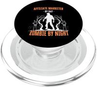 Agent de Marketing affilié par Day Zombie by Night Funny Halloween PopSockets PopGrip pour MagSafe