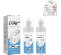 Agent de nettoyage à sec pour manteaux d'hiver, spray nettoyant sans lavage, mousse de nettoyage pour doudounes, 100 ml de mousse sèche pour vêtements (2 pièces)