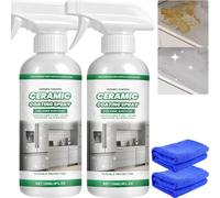 Agent de revêtement nano cristal pour meubles à carreaux, spray de placage cristal de pierre pour marbre, granit, vernis nettoyant de comptoir à quartz, détachant, réparation des rayures (2 pièces)