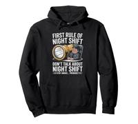 Agent De Securite Quart Nuit Vintage Humour Sweat à Capuche