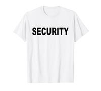 Agent de sécurité Vêtements Équipe de sécurité Tenue de sécurité Garde de sécurité T-Shirt Graphique avec Valeur, Homme, Blanc, S