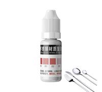 Agent de test pour acier inoxydable - Réactif rapide | Solution d'identification analytique pour 200 201 202 301 304 316 types de matériaux - Détecteur de liquide portable de 12 ml pour vaisselle, art