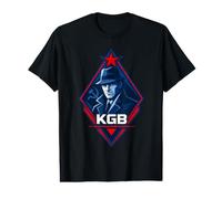 Agent du KGB de la Guerre Froide Russe T-Shirt Graphique avec Valeur