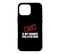 Agent Immobilier Agence immobilière Vendeur de Maison Courtier en Marketing Coque pour iPhone 16 Pro Max
