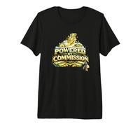 Agent Immobilier Agent de Vente Power by Commission T-Shirt Haut de Gamme