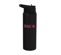 Agent immobilier amusant Stainless Steel Insulated Water Bottle