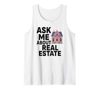 Agent immobilier Demandez-moi à propos du courtier immobilier Funny Home Broker Débardeur