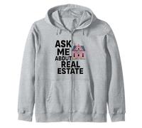 Agent immobilier Demandez-moi à propos du courtier immobilier Funny Home Broker Sweat à Capuche