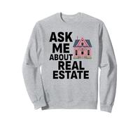 Agent immobilier Demandez-moi à propos du courtier immobilier Funny Home Broker Sweatshirt
