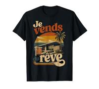 Agent Immobilier Immo Bureau Retro Vintage T-Shirt