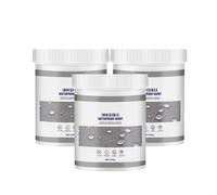 Agent imperméabilisant et adhésif invisible, mastic d'étanchéité transparent pour la réparation des fuites, revêtement transparent à base d'eau pour toitures, salles de bains et cuisines (3 boîtes)