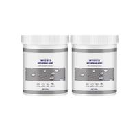 Agent imperméabilisant et adhésif invisible, mastic d'étanchéité transparent pour la réparation des fuites, revêtement transparent à base d'eau pour toitures, salles de bains et cuisines (2 boîtes)