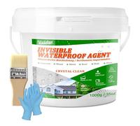Agent imperméable invisible 1 kg, revêtement imperméable transparent pour toit, sol, salle de bain, mur, rebord de fenêtre, brique, structures en béton, mastic d'étanchéité intérieur et extérieur pour