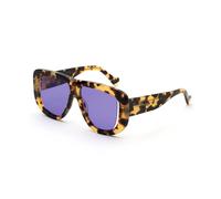 Agent Provocateur Femme Agent Provocateur 2RZ Karley Tortoise Lunettes de soleil outlet Acétate Havane Violet Pilote Normale