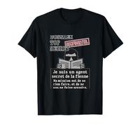 Agent Secret de la Flemme - Humour Francais CONFIDENTIEL T-Shirt