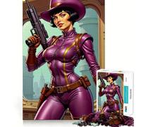 Agent Spatial en Tenue Violette Puzzle de 1000 pièces pour Adolescents Jeu de logique et de détente Découpe précise (50x75cm)