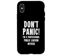 Agente de liaison publique Coque pour iPhone X/XS