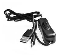 AGES 1.5m USB vers Micro USB avec interrupteur marche/arrêt chargeur câble d'alimentation pour framboise Pi sous vente